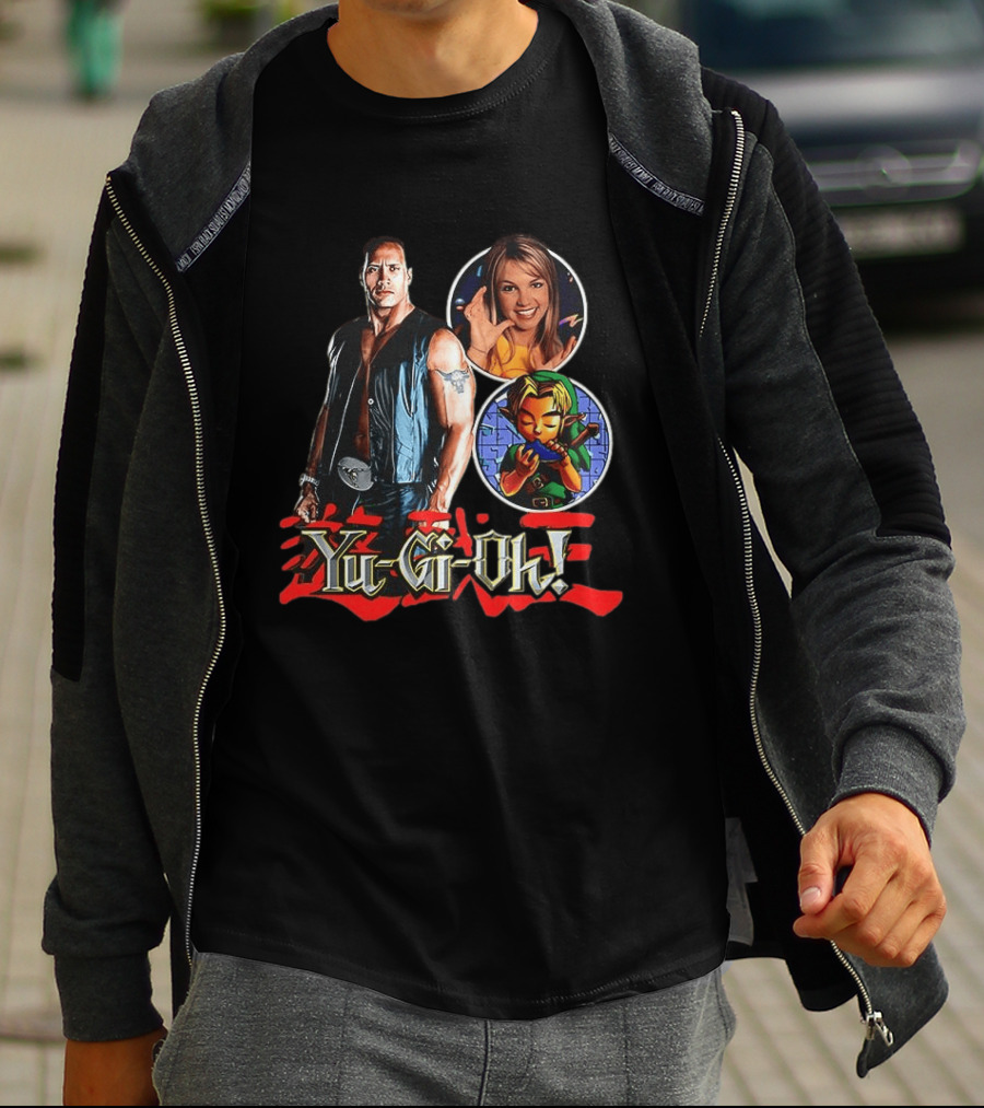 Dwayne Johnson Yu Gi Oh Legend Of Zelda Britney Spears T-Shirt