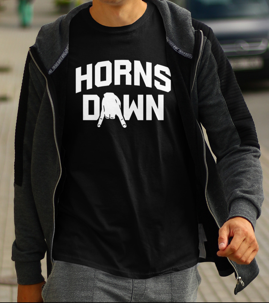 Texas A&M Aggie Horns Down Hand Gesture T-Shirt