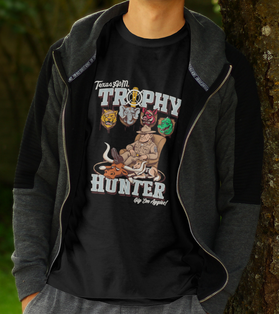Texas A&M Trophy Hunter Sgt Dan Approved Aggies T-Shirt