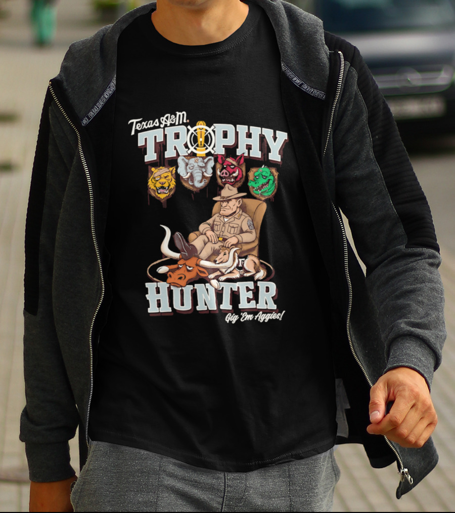 Texas A&M Trophy Hunter Sgt Dan Approved Aggies T-Shirt