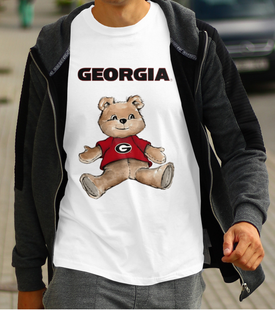 Georgia Bulldogs Teddy Bear With G Logo Classic Cartoon T-Shirt