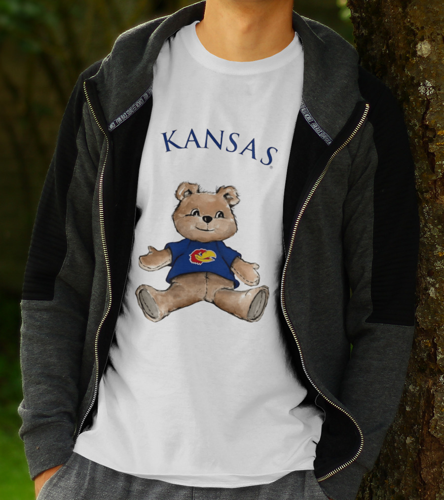 Kansas Jayhawks Teddy Bear KU Jayhawk T-Shirt