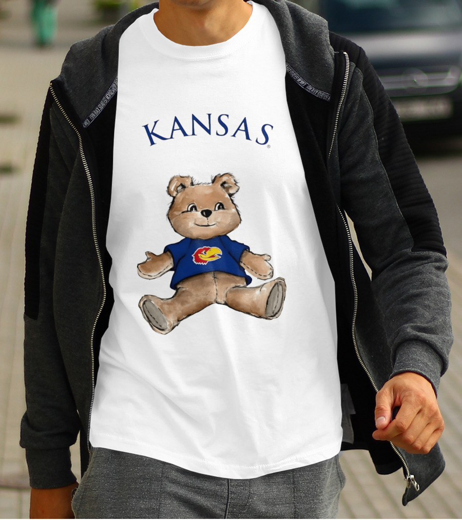Kansas Jayhawks Teddy Bear KU Jayhawk T-Shirt