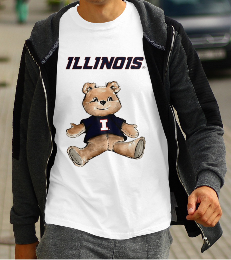 Illinois Fighting Illini Teddy Bear With I T-Shirt