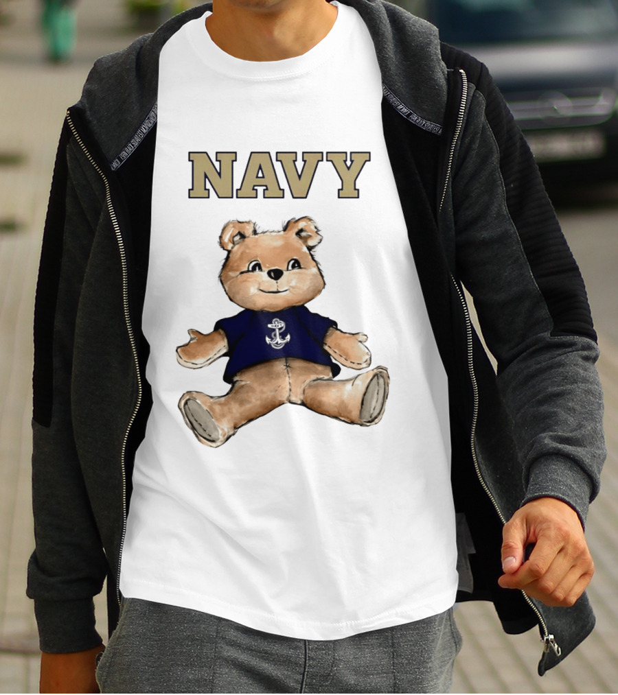 Navy Midshipmen Teddy Bear Anchor T-Shirt