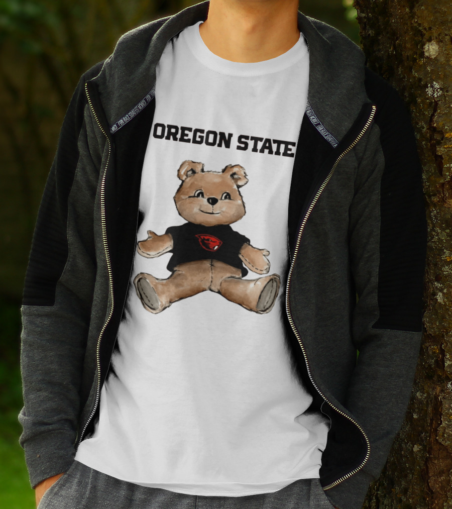 Oregon State Beavers Teddy Bear With Team T-Shirt