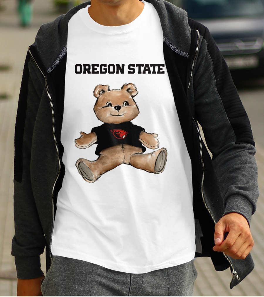 Oregon State Beavers Teddy Bear With Team T-Shirt