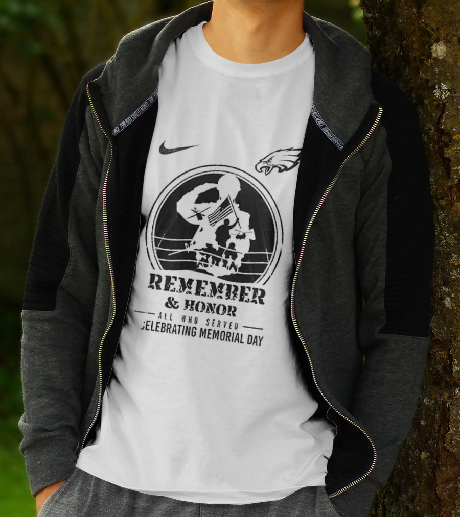 Nike Philadelphia Eagles Remember Honor We Owe Them All Celebrating Memorial Day T-Shirt