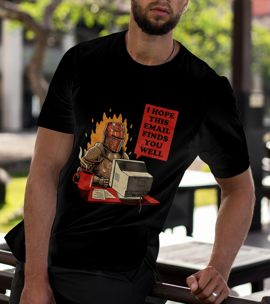 Officer Knight I Hope This Email Finds You Well Armor Computer T-Shirt
