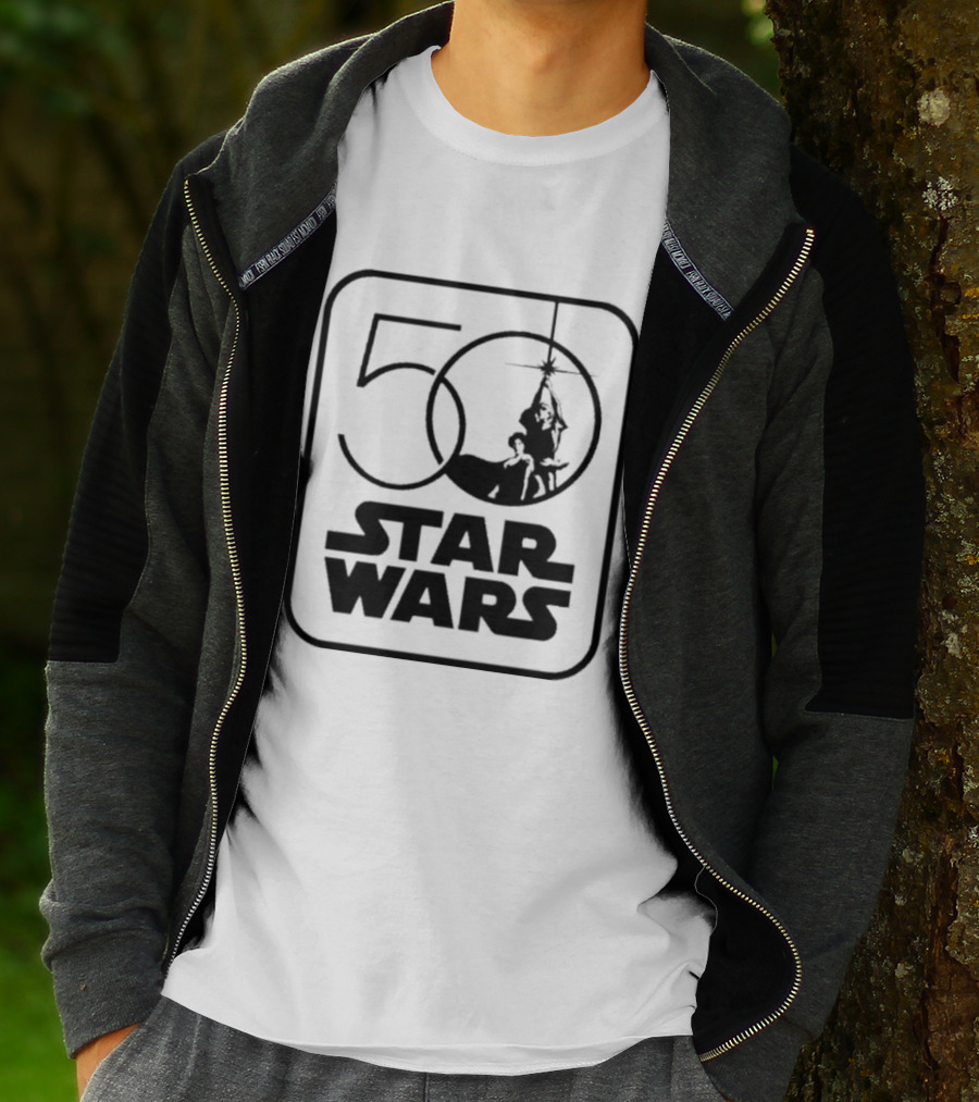 Star Wars 50th Anniversary Celebration Los Angeles 2027 Iconic Yoda And Lightsaber T-Shirt