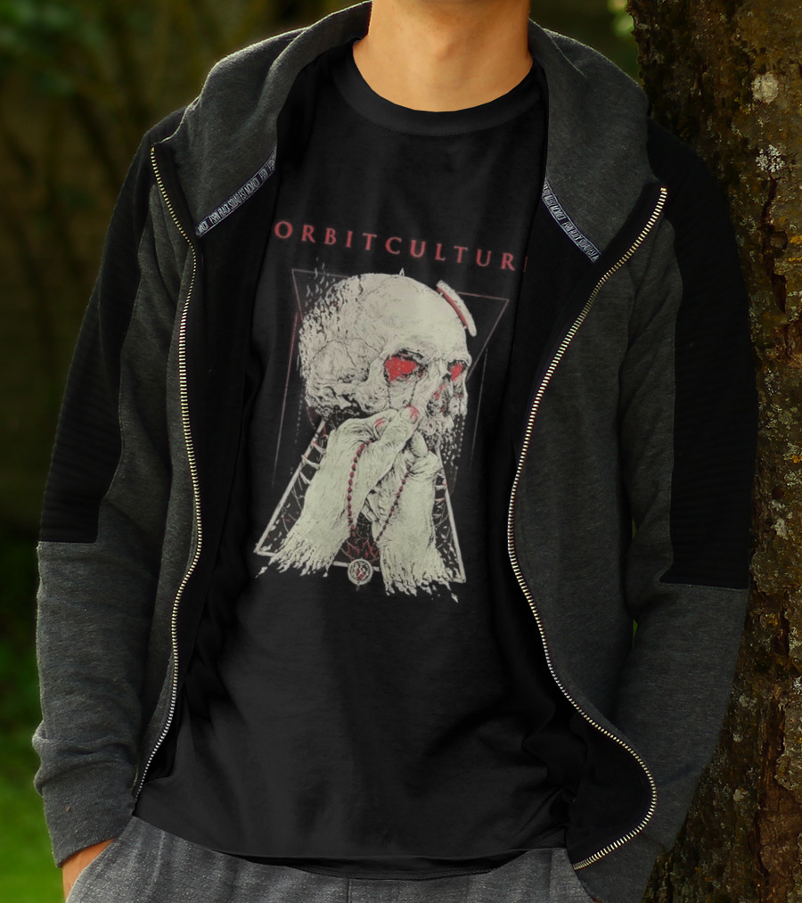 Orbit Culture Limited Chapter 1 The Might Red Fog Skull And Rosary T-Shirt