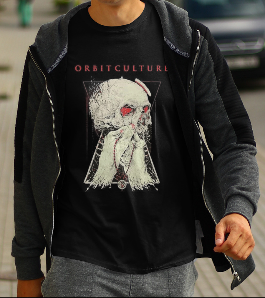 Orbit Culture Limited Chapter 1 The Might Red Fog Skull And Rosary T-Shirt