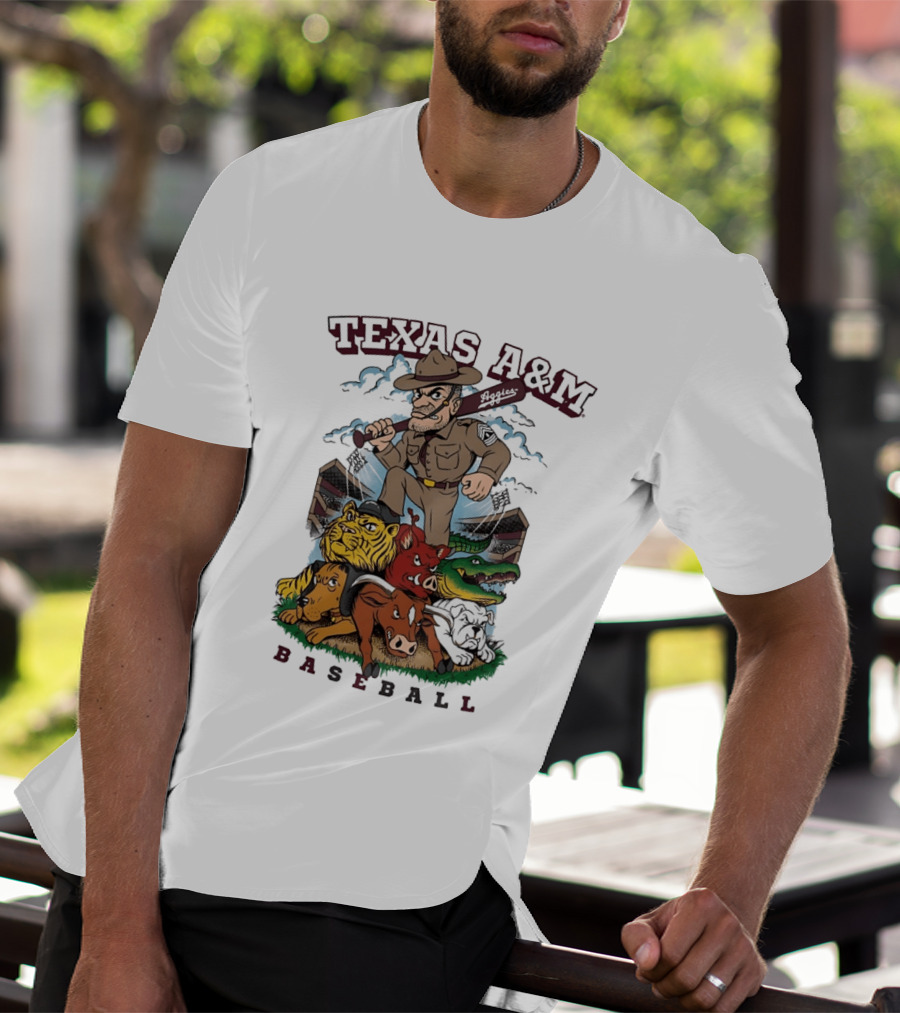 Texas A&M Sarge Baseball Rivalry Mascots T-Shirt
