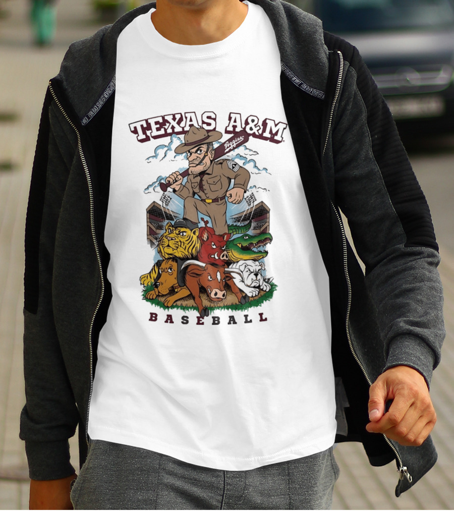 Texas A&M Sarge Baseball Rivalry Mascots T-Shirt