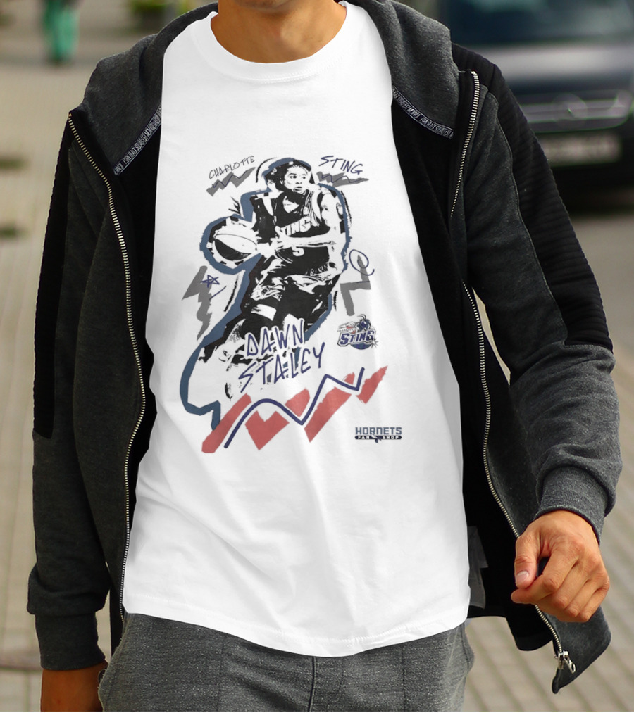 Dawn Staley Charlotte Hornets Basketball Player T-Shirt
