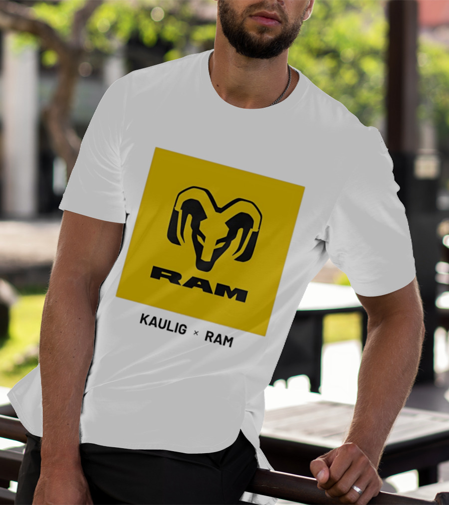 KAULIG X RAM Bold Yellow Icon Collaboration T-Shirt