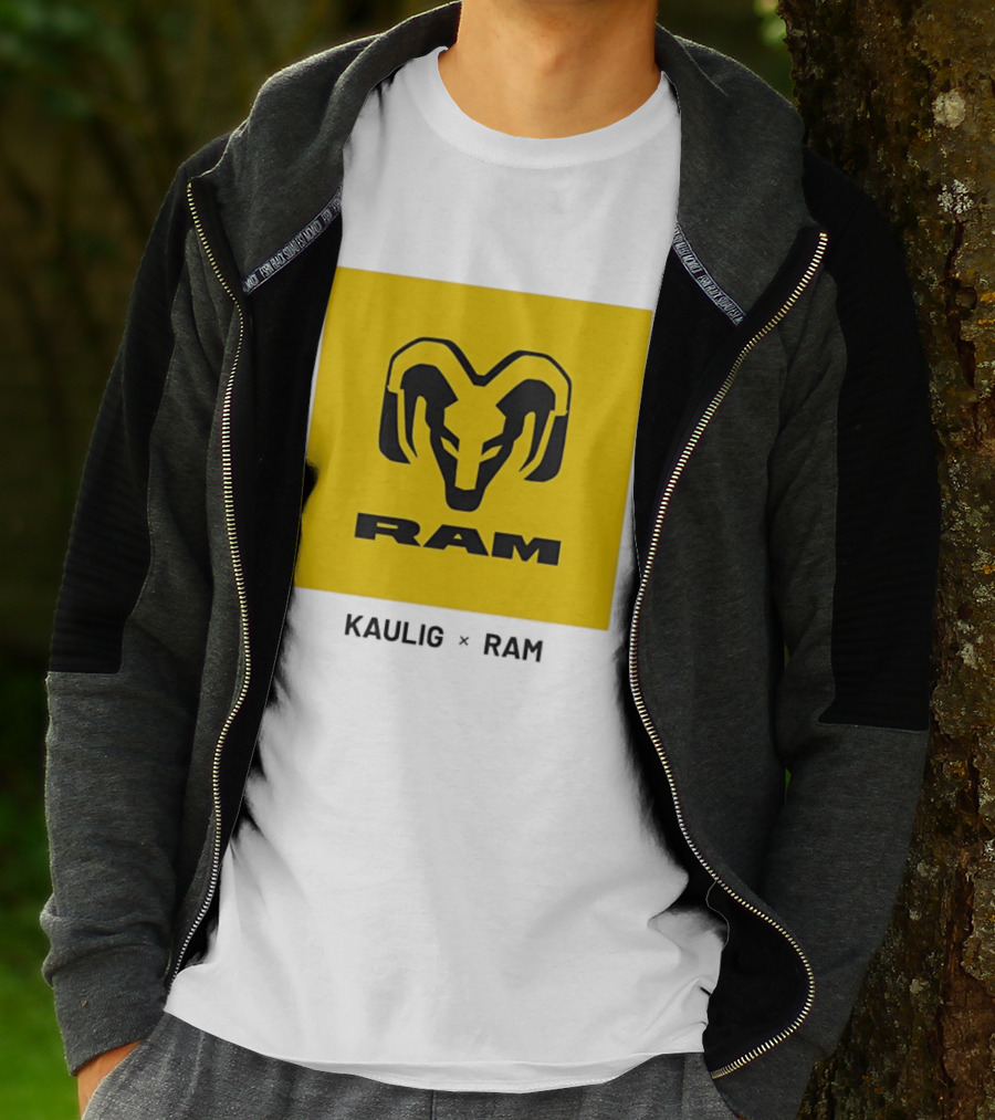 KAULIG X RAM Bold Yellow Icon Collaboration T-Shirt