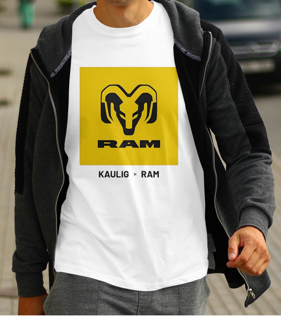 KAULIG X RAM Bold Yellow Icon Collaboration T-Shirt