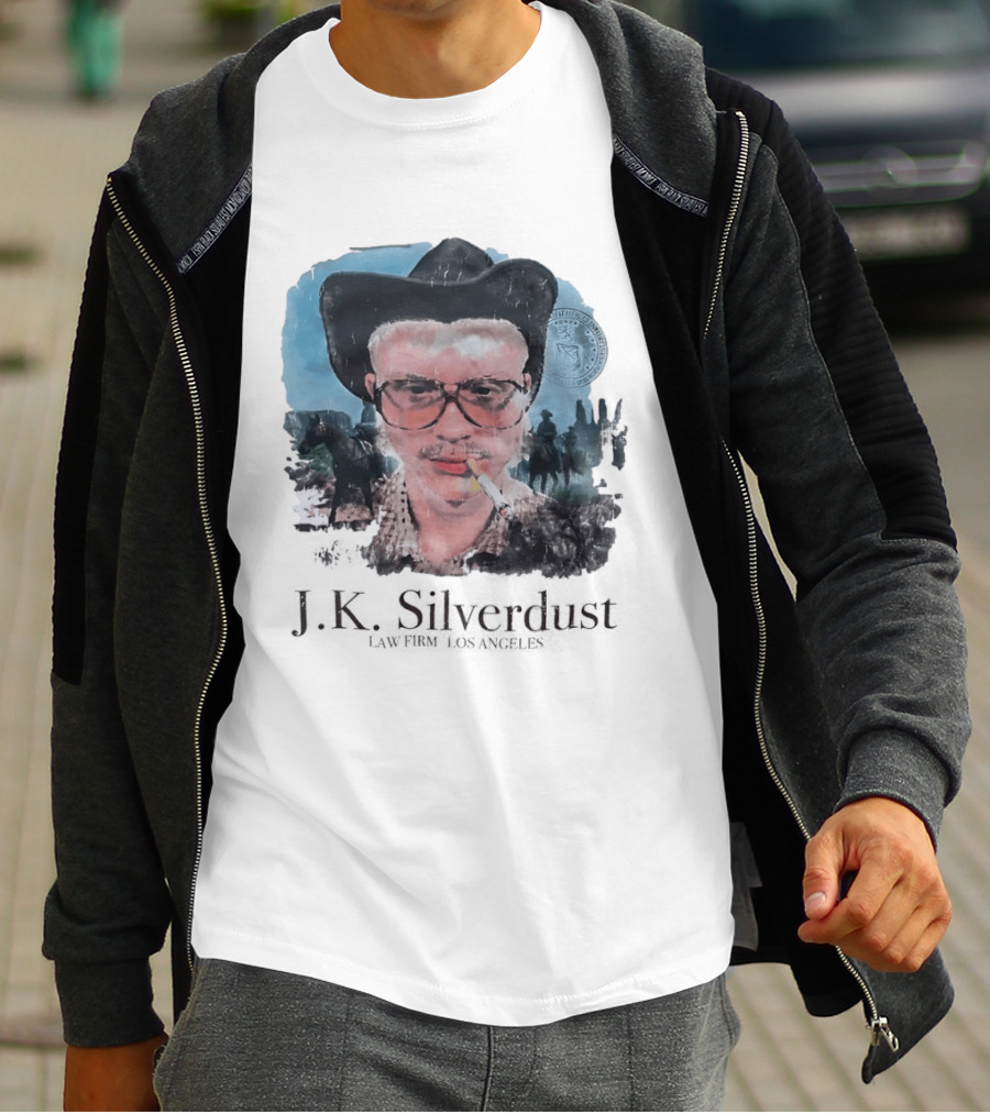 JK Silverdust Cowboy Los Angeles Vintage Style Smoking T-Shirt