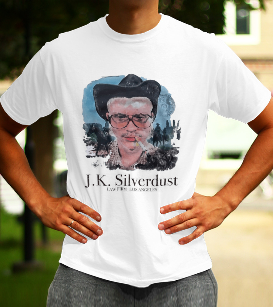 JK Silverdust Cowboy Los Angeles Vintage Style Smoking T-Shirt