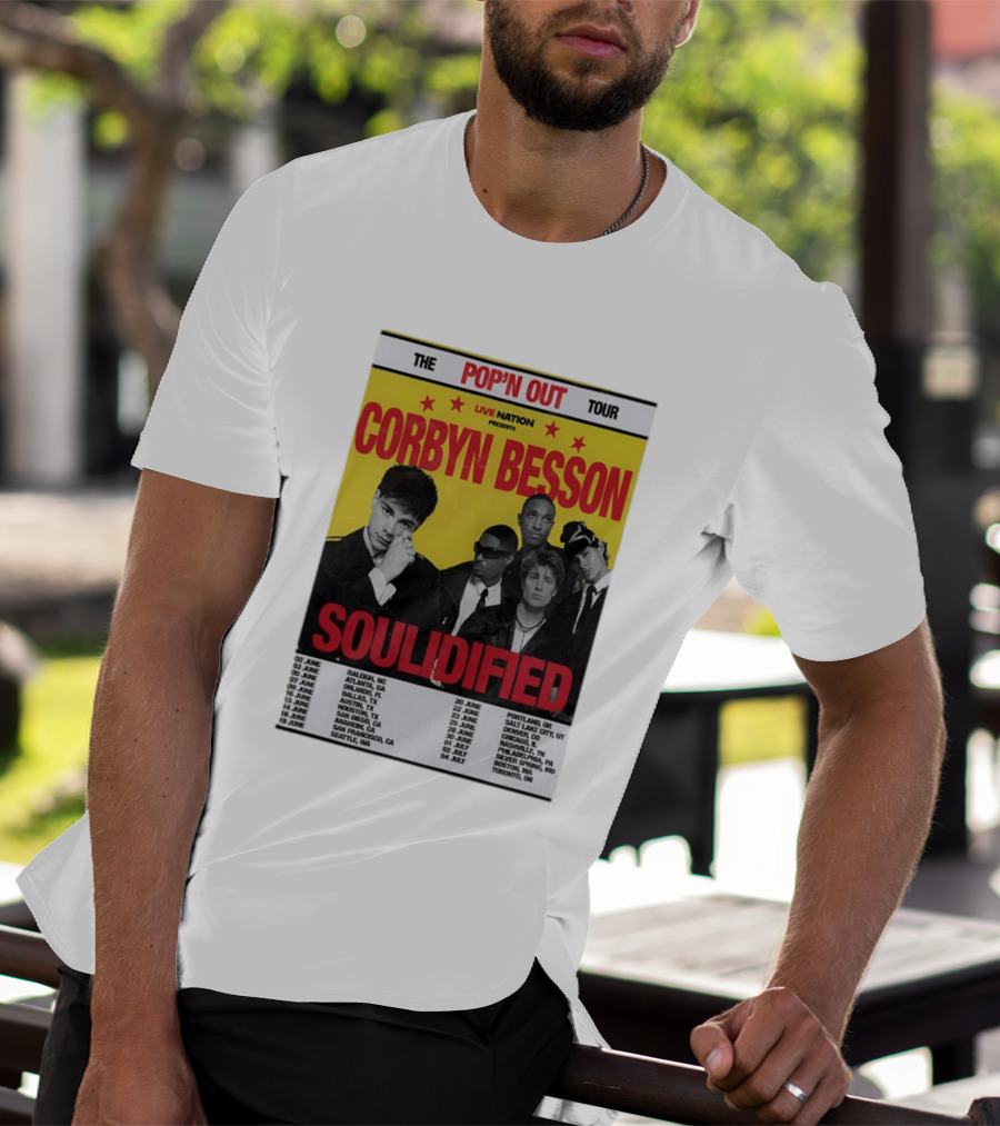 Live Nation Presents Corbyn Besson The Pop'n Out Tour 2026 Soulidified T-Shirt