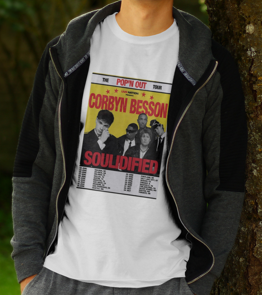 Live Nation Presents Corbyn Besson The Pop'n Out Tour 2026 Soulidified T-Shirt