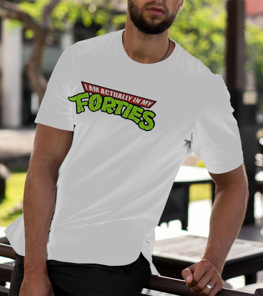I Am Actually In My Forties Retro Hero T-Shirt