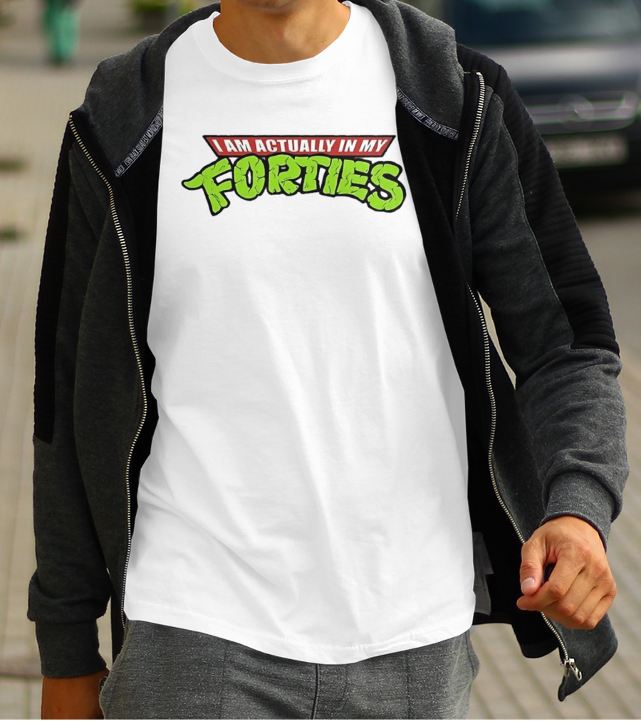I Am Actually In My Forties Retro Hero T-Shirt