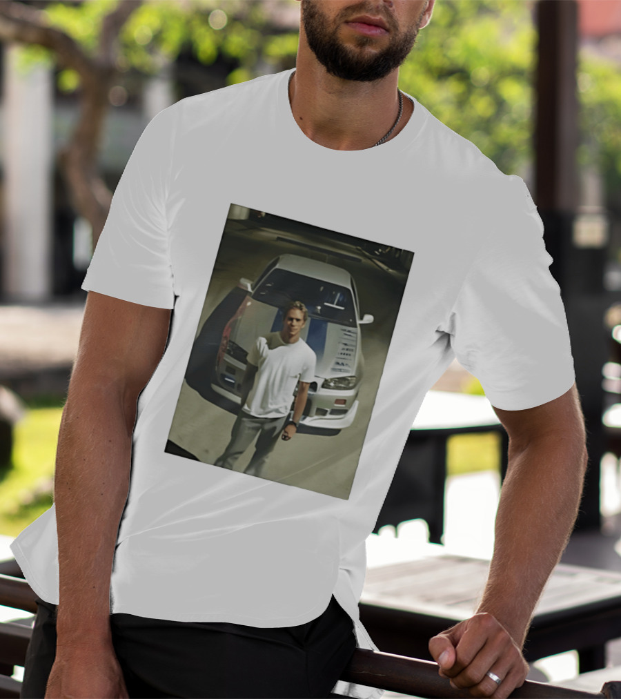 Paul Walker Nissan Skyline GT R R34 Fast And Furious Iconic Movie Car Scene T-Shirt