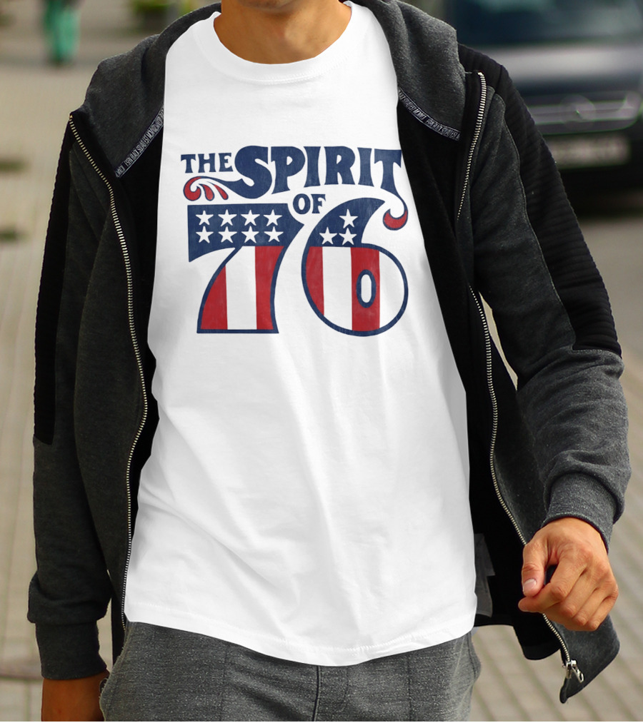 The Spirit Of 76 American Flag Stars And Stripes T-Shirt