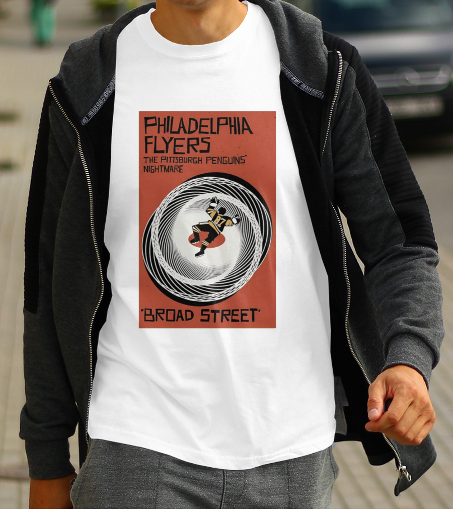 Philadelphia Flyers Broad Street Rivalry The Pittsburgh Penguins Nightmare T-Shirt
