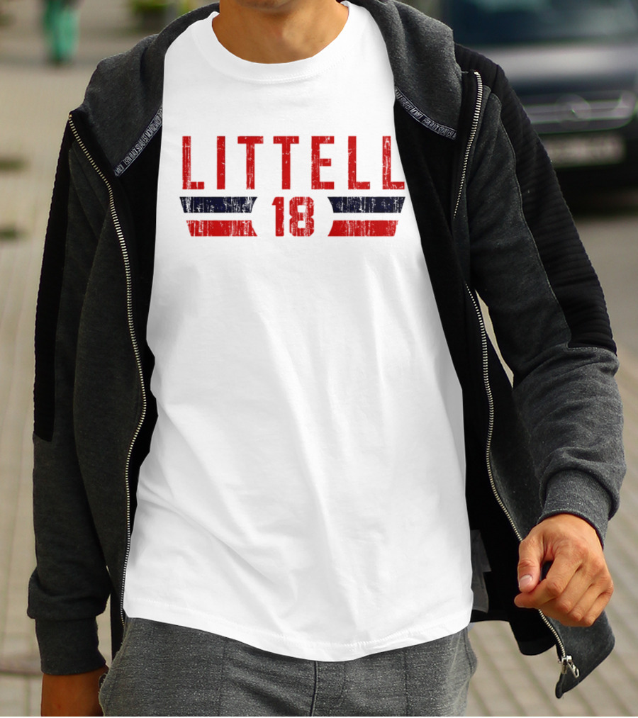 Littell 18 Washington Baseball Font T-Shirt