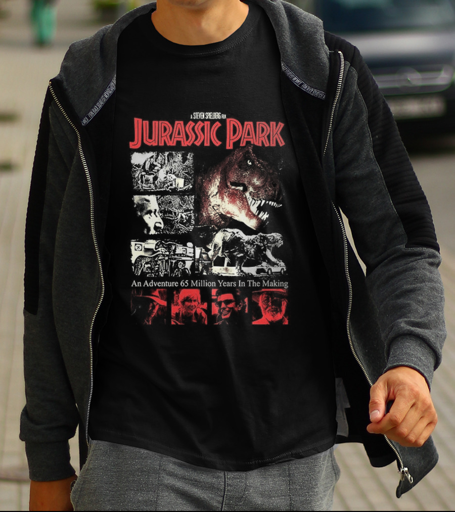 Jurassic Park Adventure 65 Million Years In The Making 1993 T-Shirt