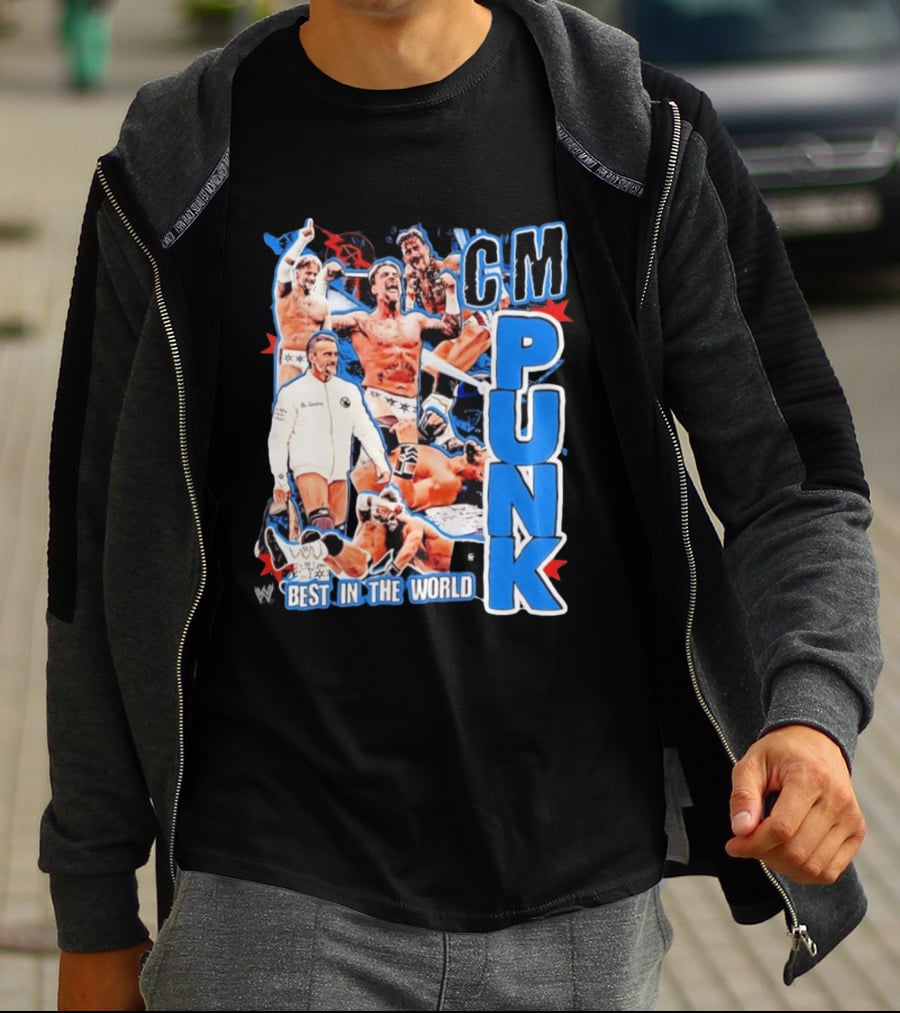 CM Punk Best In The World Pro Wrestling Collage CM Punk T-Shirt