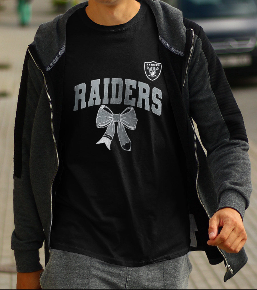 Las Vegas Raiders Retired Teacher Loves Her Ribbon T-Shirt