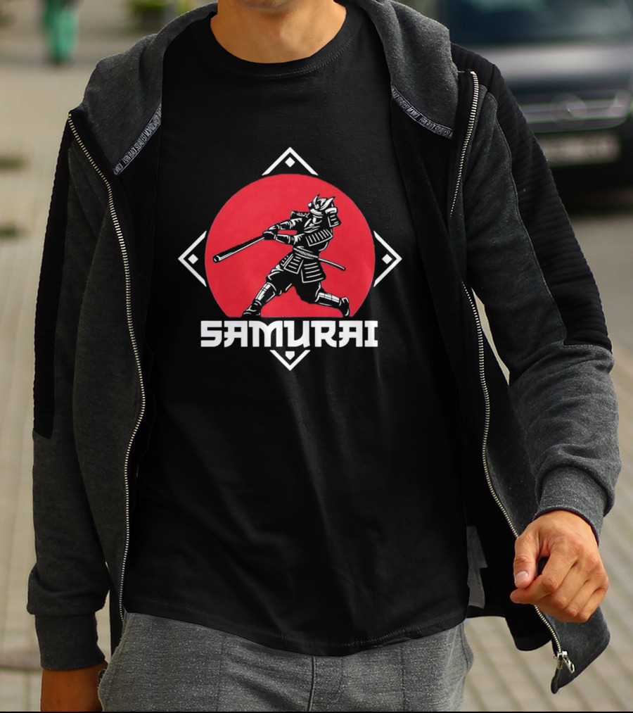Los Angeles Dodgers Samurai Baseball Warrior Hitter T-Shirt