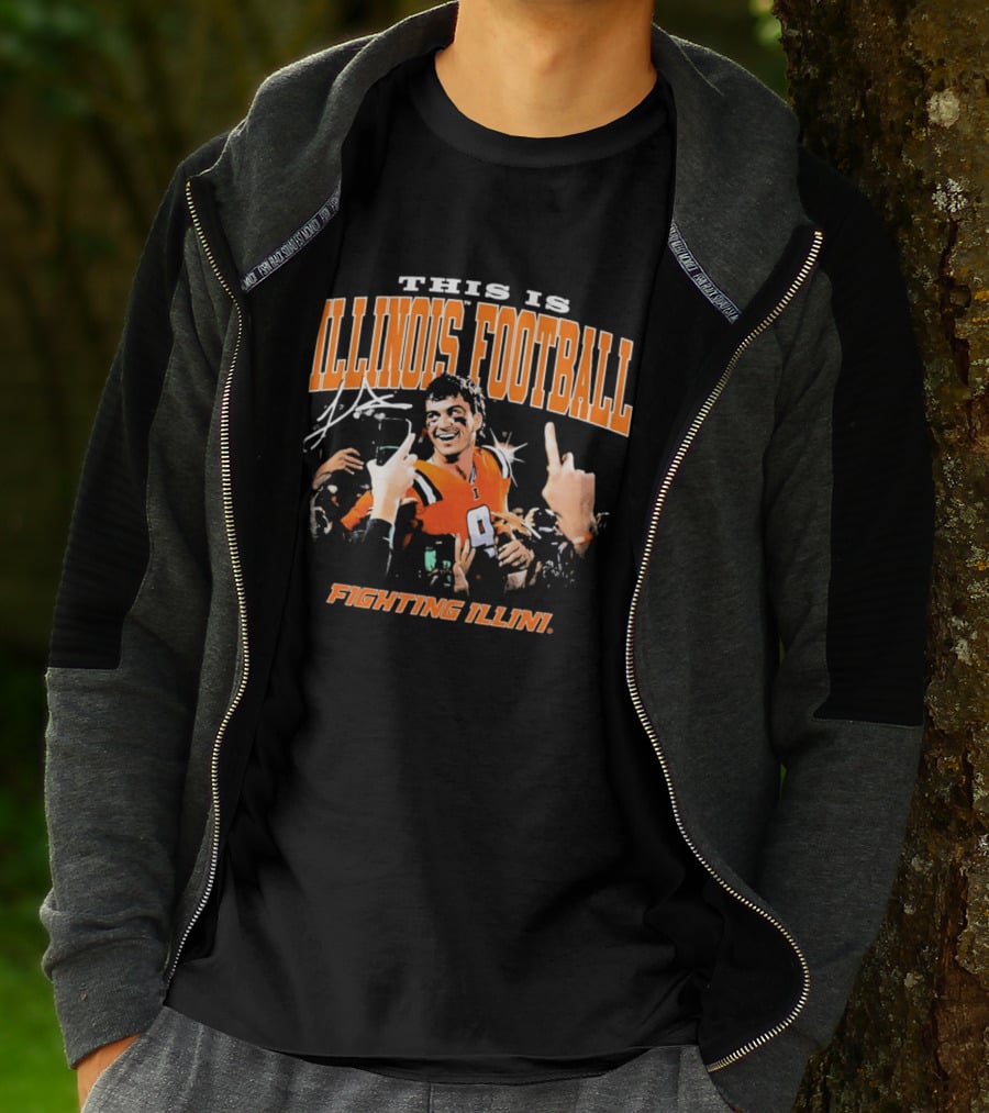 This Is Illinois Football Luke Altmyer Celebration Fighting Illini T-Shirt