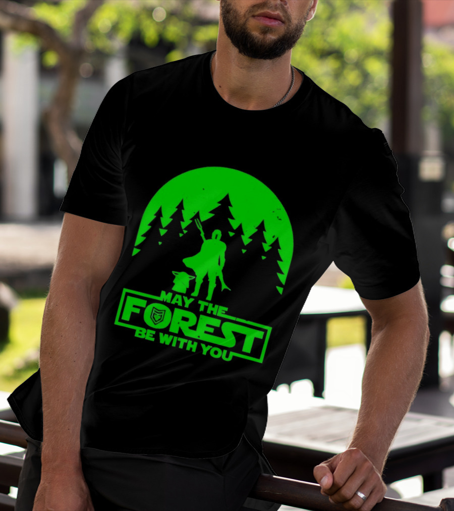 May The Forest Be With You Star Wars Trees And Characters T-Shirt