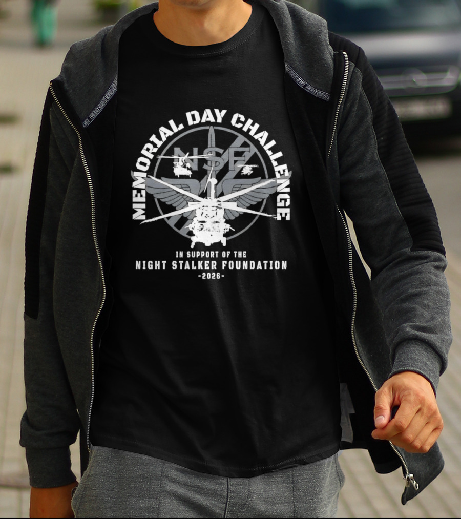 Memorial Day Challenge Support Night Stalker Foundation 2026 T-Shirt