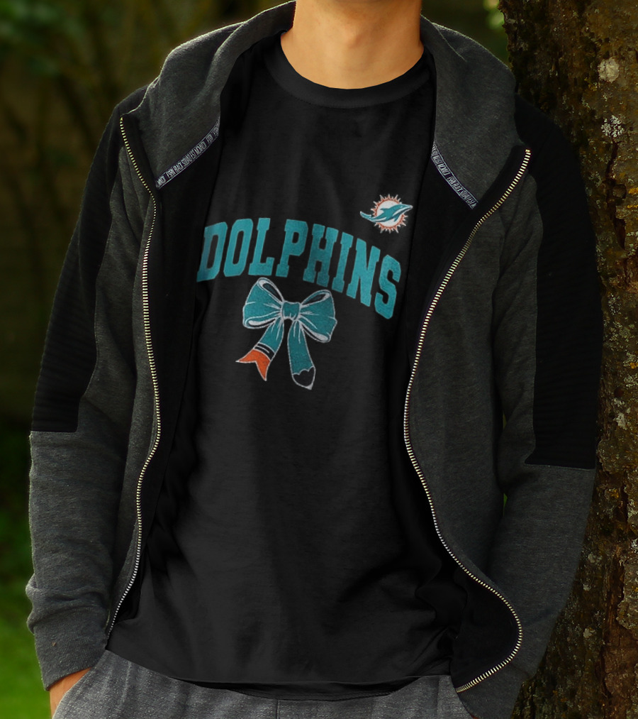 Miami Dolphins Dolphins Ribbon T-Shirt