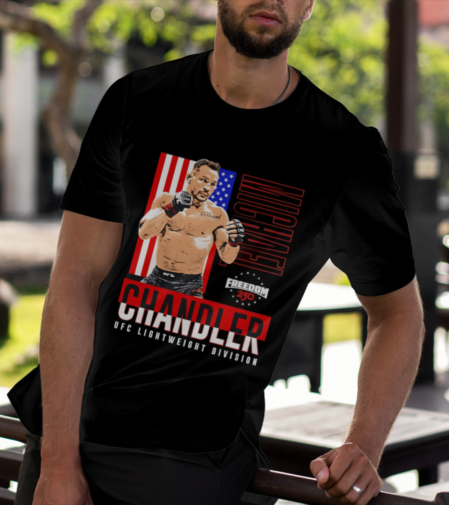 Michael Chandler UFC 250 Blessed American Flag T-Shirt