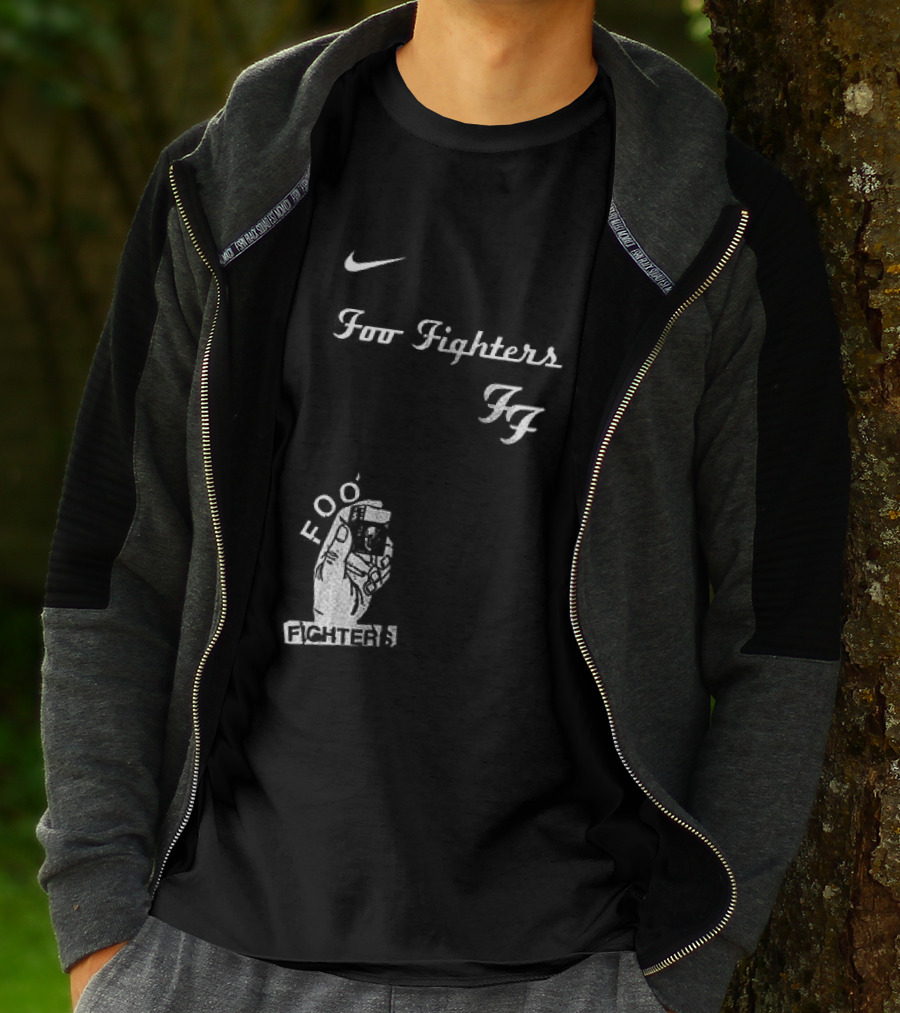 Foo Fighters Nike Do You Love Rock N Roll Skull Tattoo T-Shirt