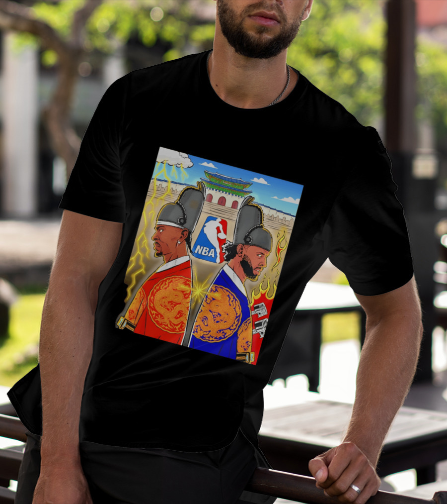 Shai Gilgeous Alexander Cade Cunningham 2026 NBA Korea Dragons Gyeongbokgung Palace T-Shirt