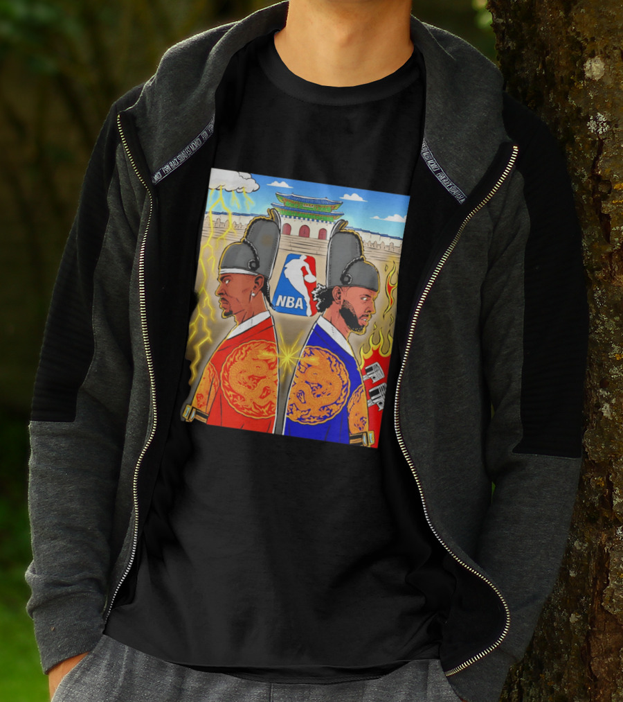 Shai Gilgeous Alexander Cade Cunningham 2026 NBA Korea Dragons Gyeongbokgung Palace T-Shirt