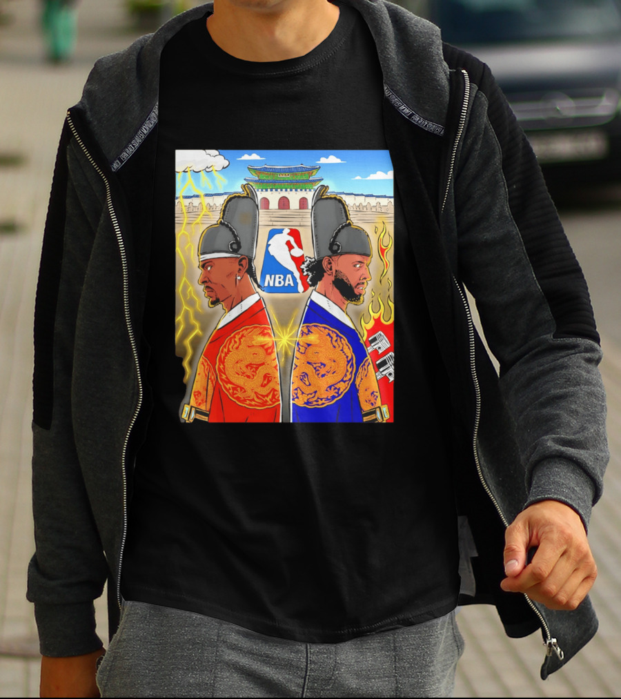 Shai Gilgeous Alexander Cade Cunningham 2026 NBA Korea Dragons Gyeongbokgung Palace T-Shirt