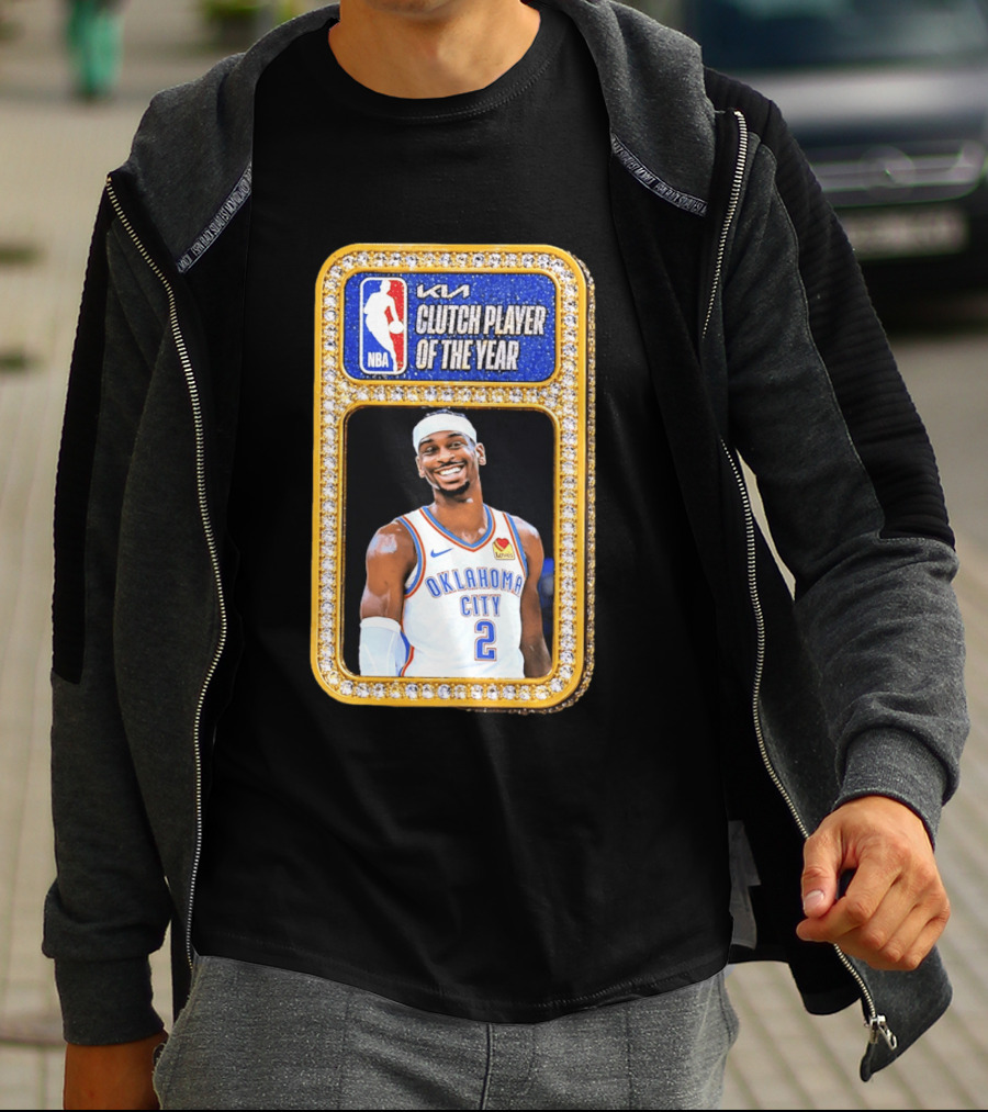 Shai Gilgeous Alexander Oklahoma City KIA NBA Clutch Player Of The Year T-Shirt