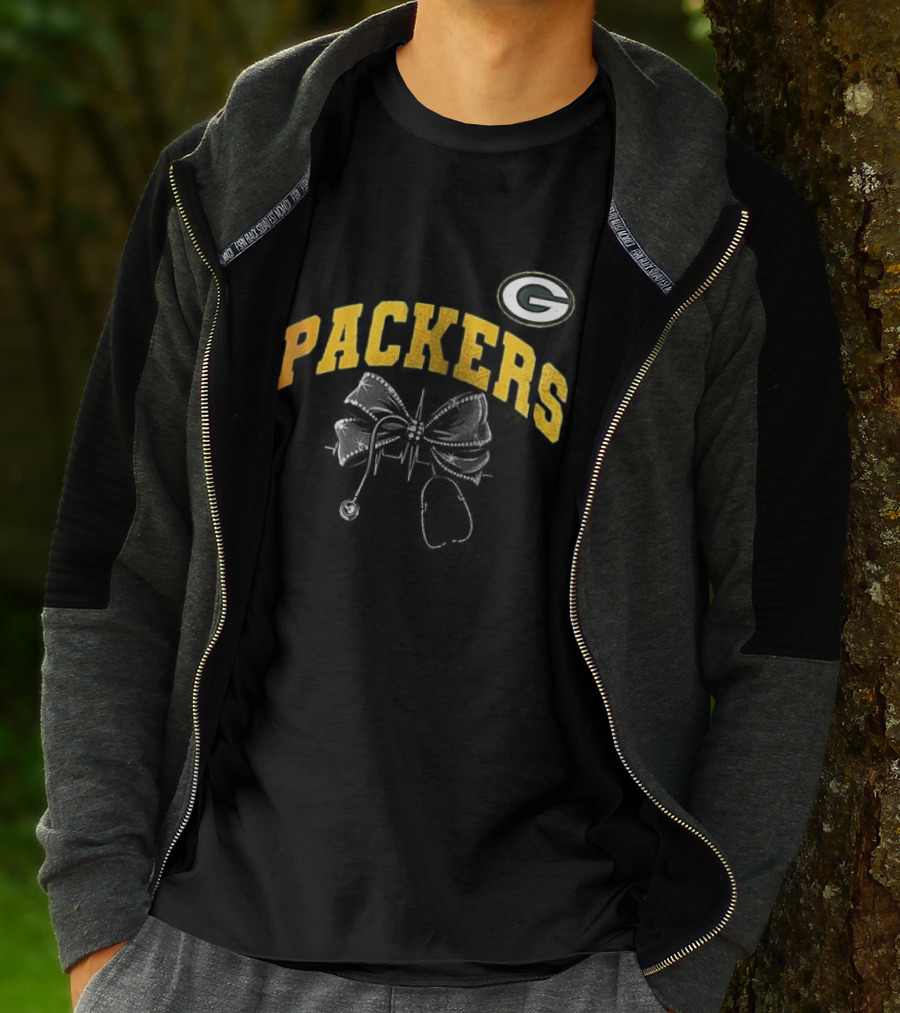 Green Bay Packers Nurse By Heart By Soul Fan T-Shirt