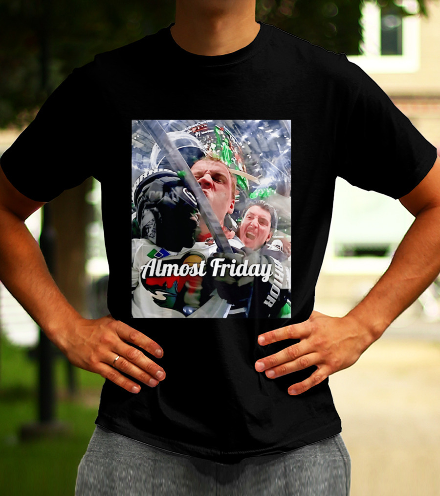 Almost Friday Hockey Hit Minnesota Wild Fan Celebration T-Shirt