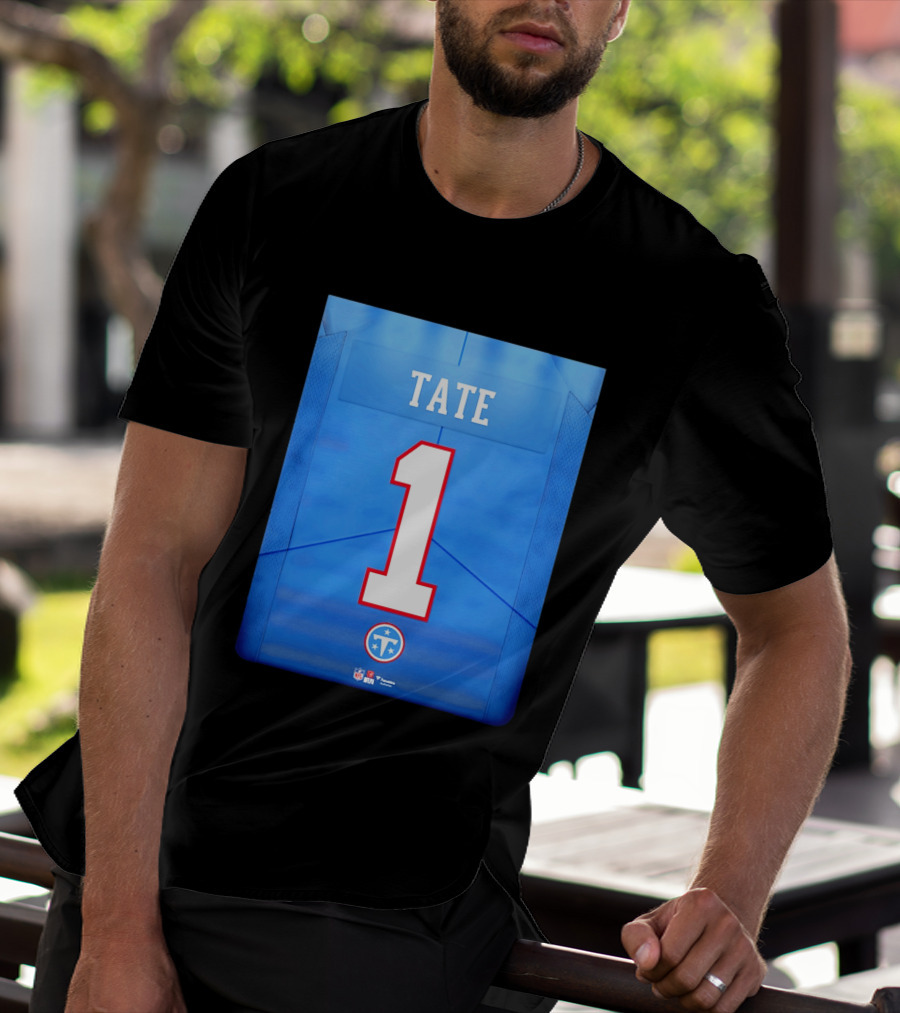 Carnell Tate 1 Jersey Tennessee Titans NFL 2026 Draft T-Shirt