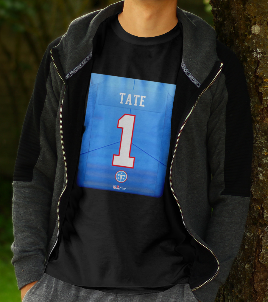 Carnell Tate 1 Jersey Tennessee Titans NFL 2026 Draft T-Shirt